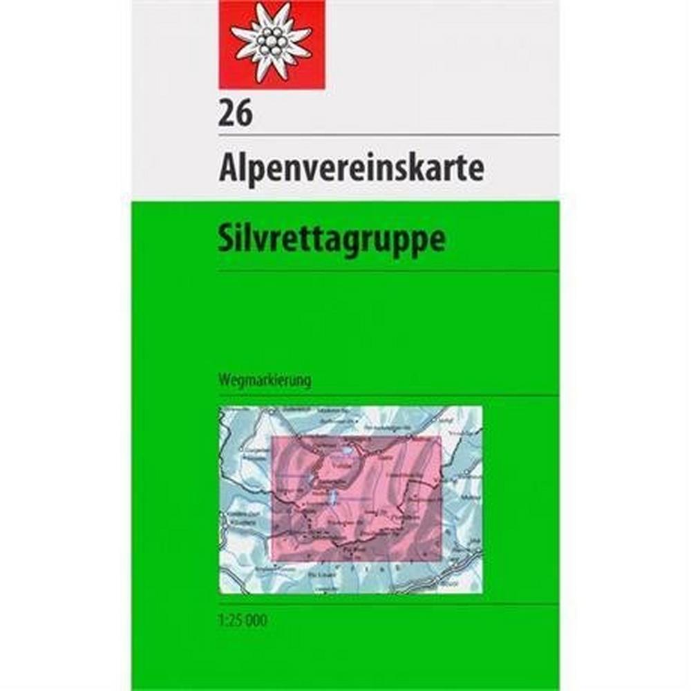 Miscellaneous Austria Map Silvrettagruppe 26