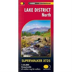 Harvey Map Superwalker XT25: Lake District - North