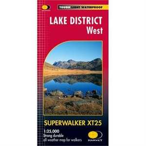Harvey Map - Superwalker XT25: Lake District - West