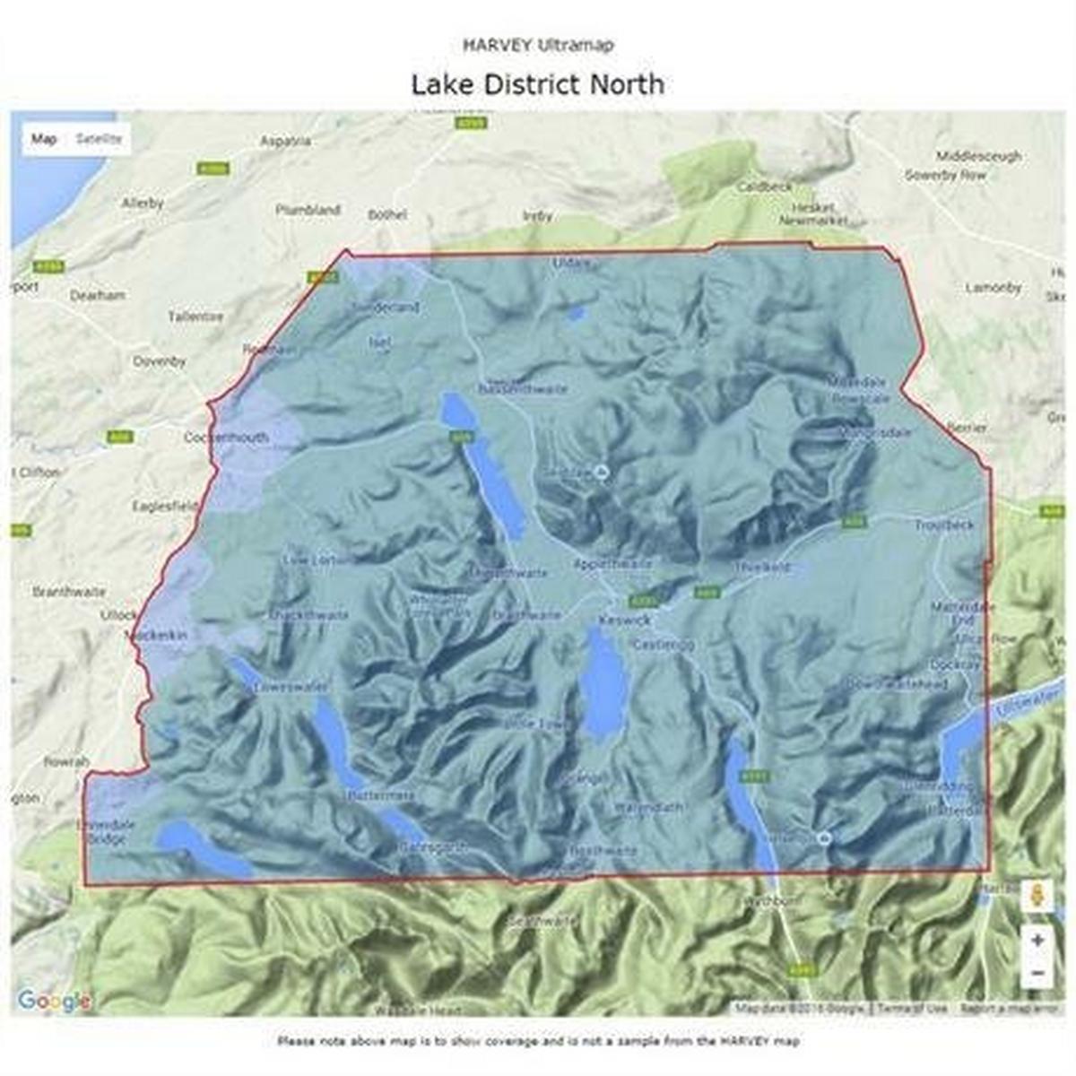 Harveys Ultramap XT40: Lake District - North