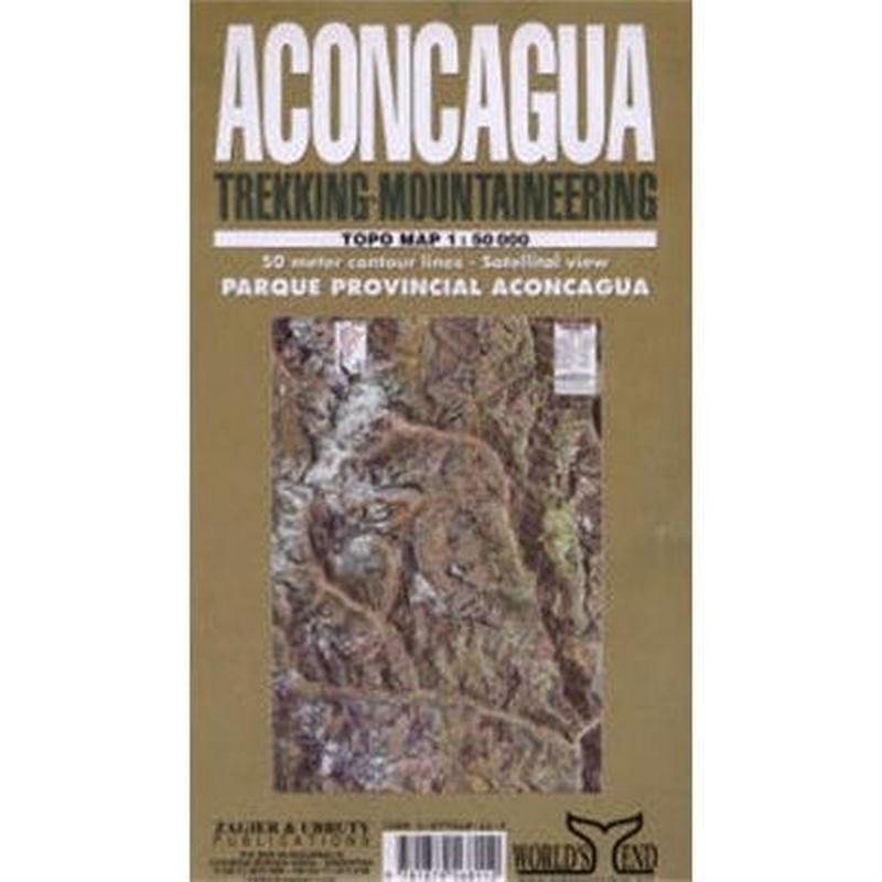 Argentina Map: Aconcagua Trekking - Mountaineering 1:50,000