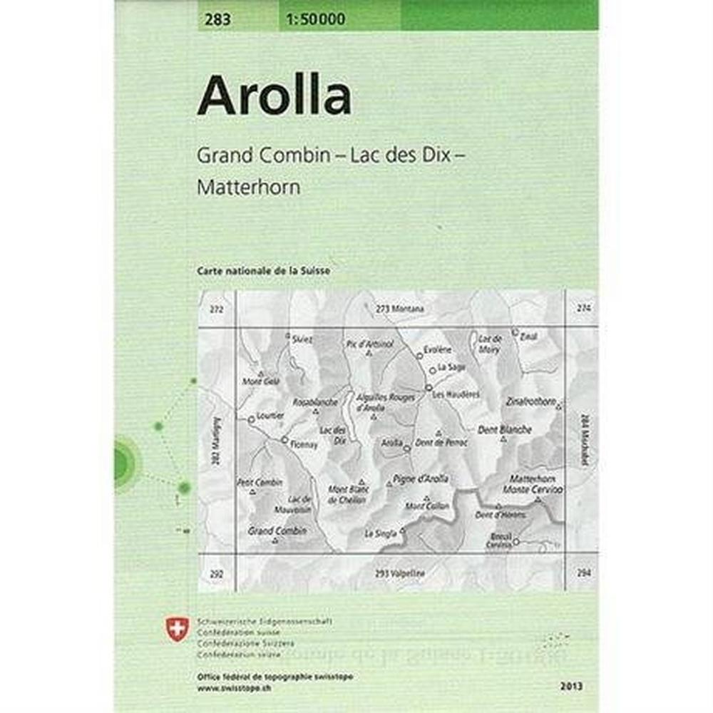 Miscellaneous Switzerland Map 283 Arolla