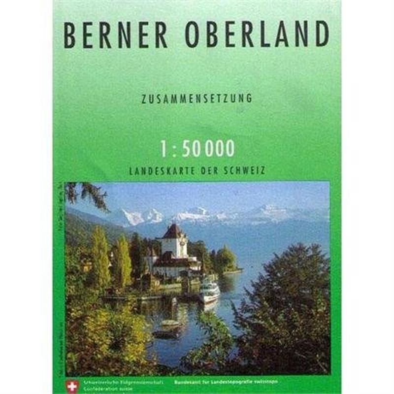 Switzerland Map 5004 Berner Oberland