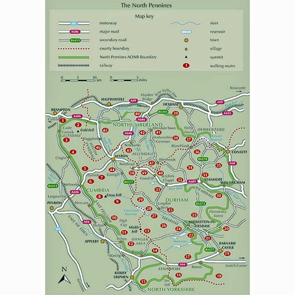 Cicerone Guidebook - Walking in the North Pennines