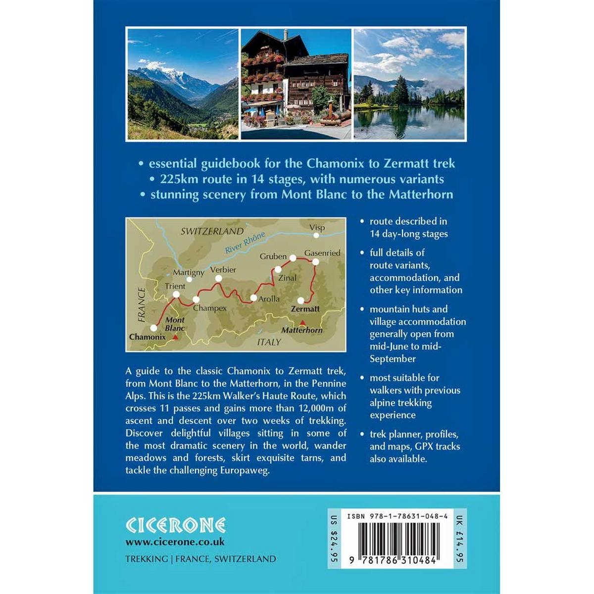 Cicerone Walking Guide Book: Trekking Chamonix to Zermatt