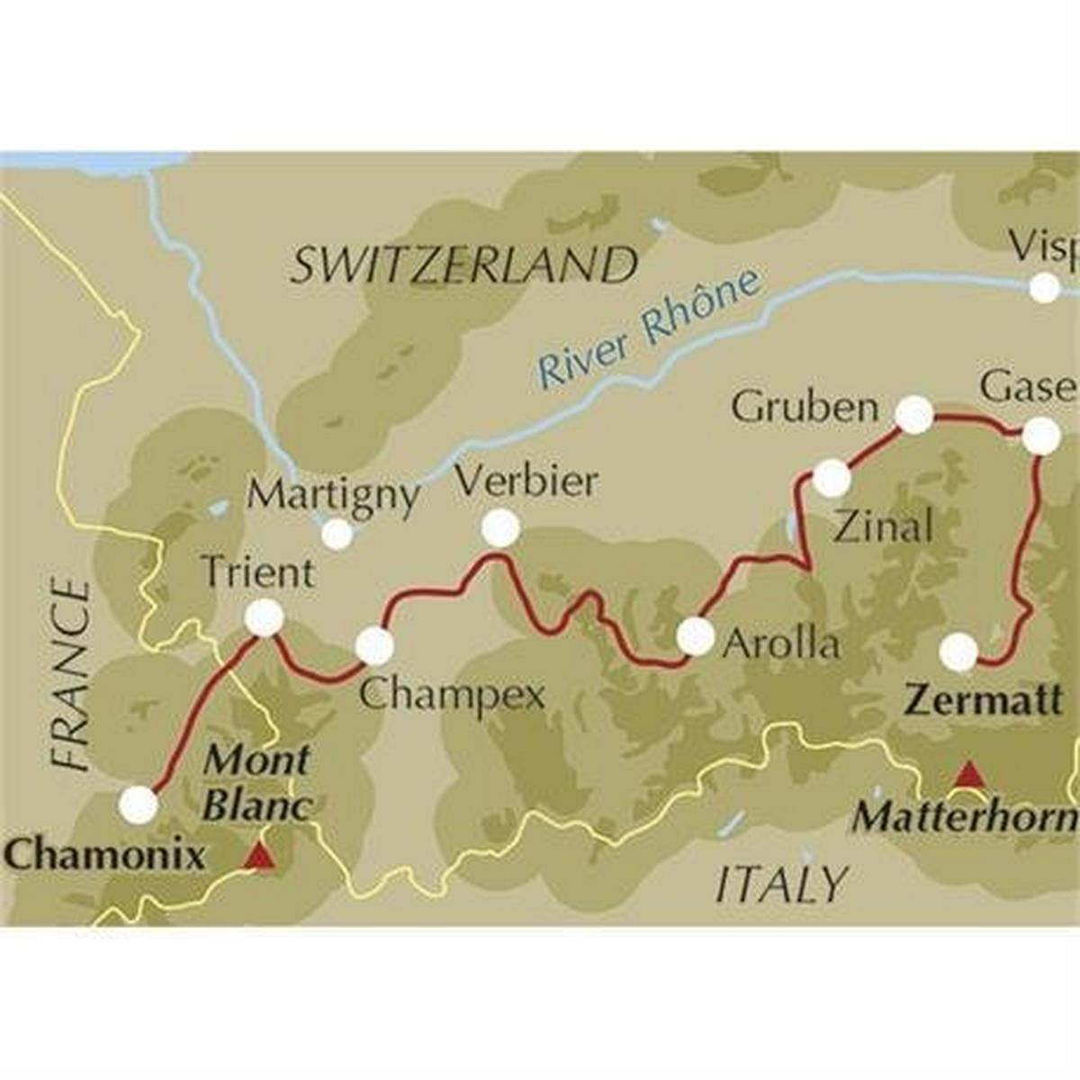 Cicerone Walking Guide Book: Trekking Chamonix to Zermatt