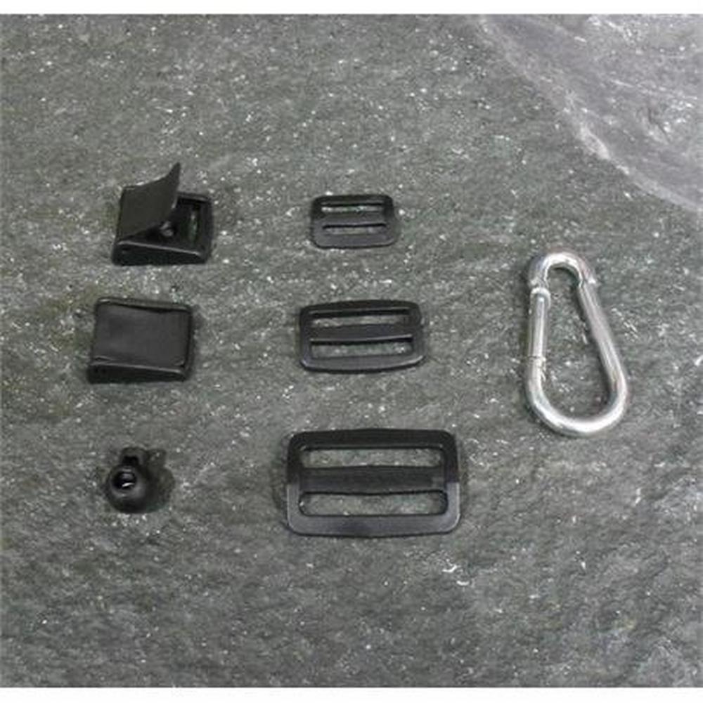 Miscellaneous Plastic Flat Buckles for Webbing Black