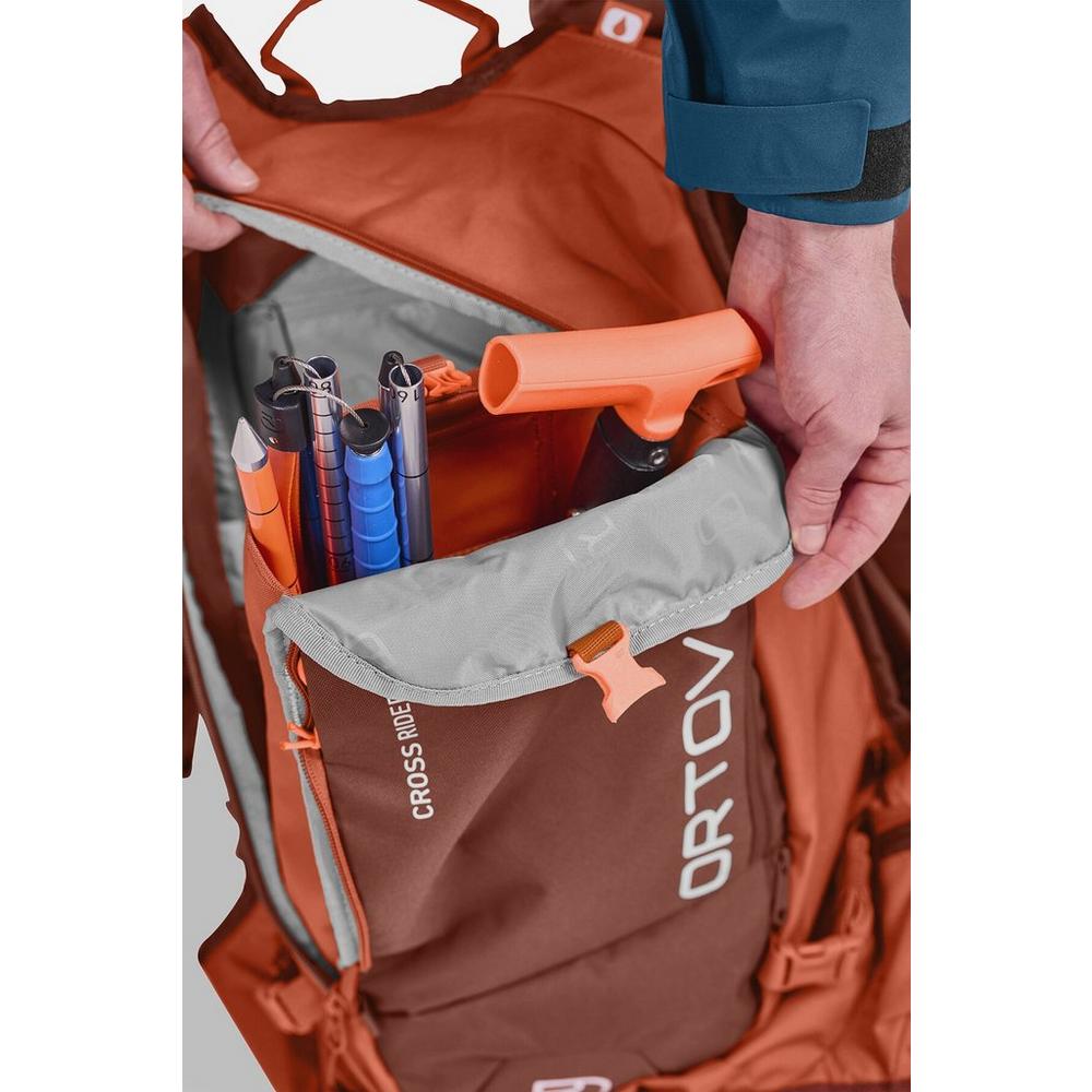 Ortovox Cross Rider 22L Freeride Ski Backpack - Orange