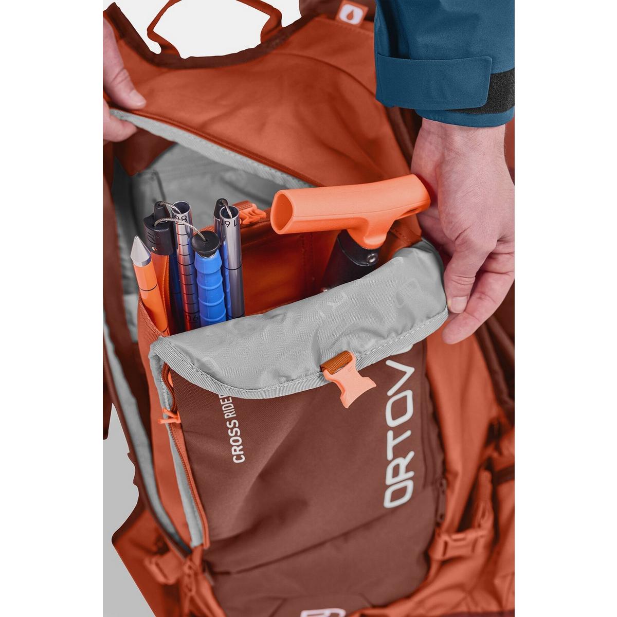 Ortovox Cross Rider 22L Freeride Ski Backpack - Orange