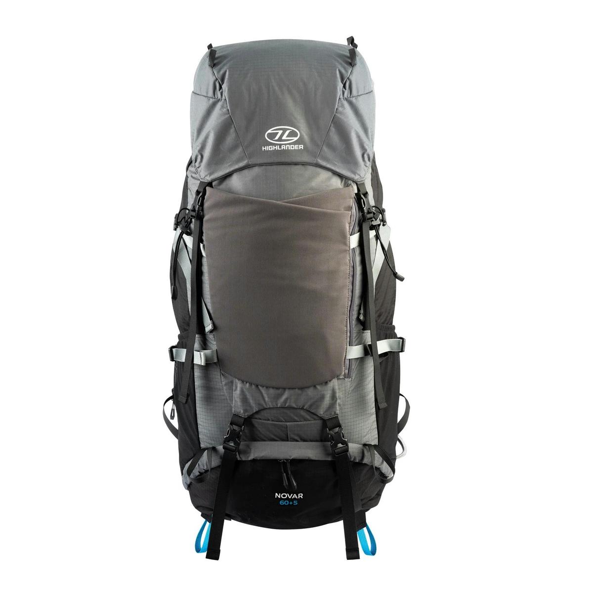 Highlander Men's Novar 60+5L Backpack - Grey