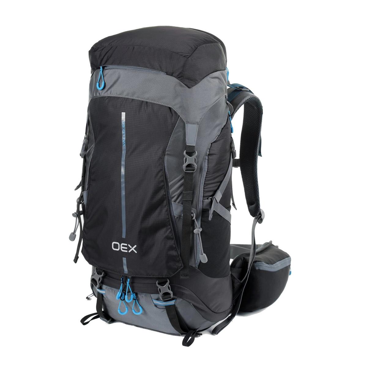 OEX Vallo 60L Rucksack - Black