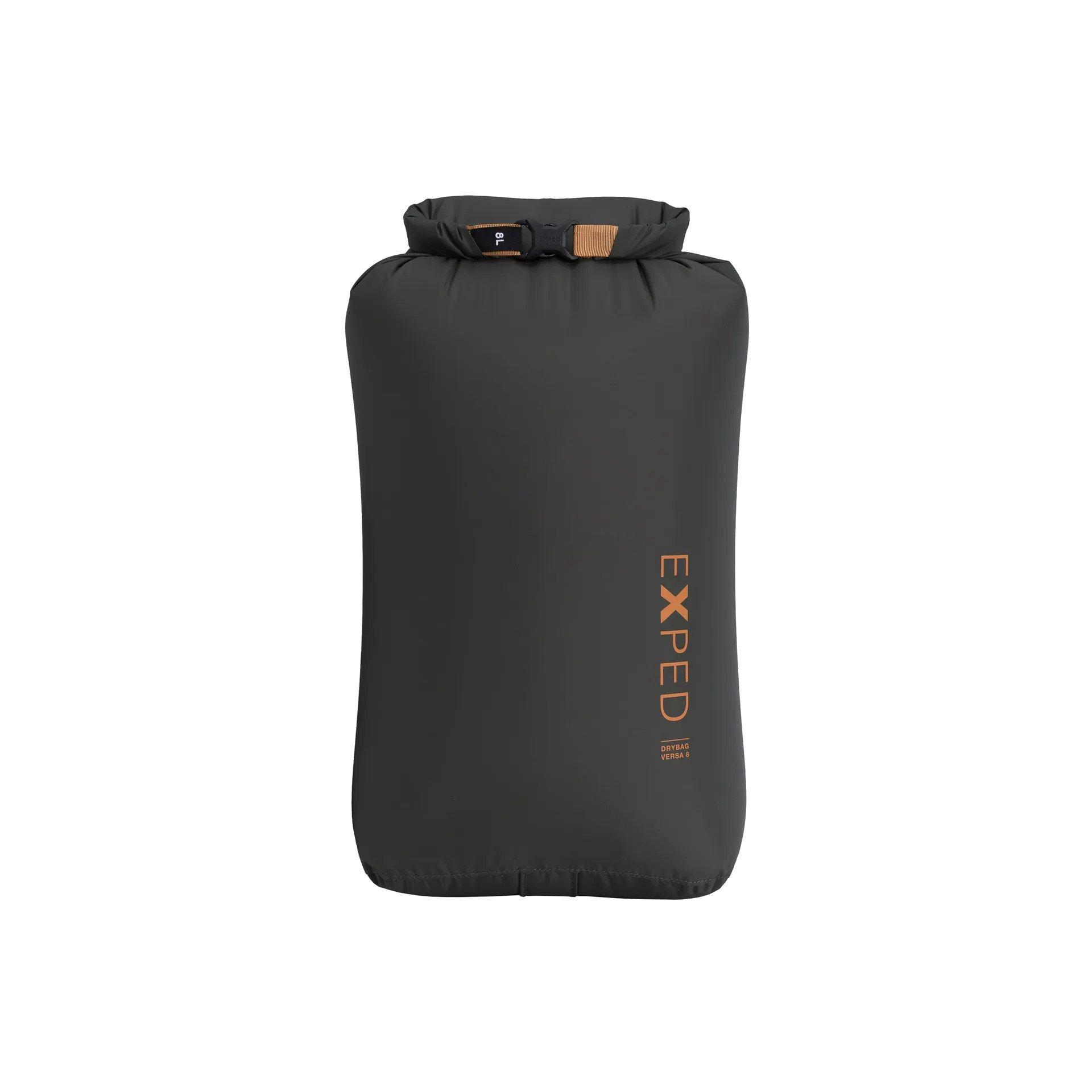 Exped Unisex Black Versa Drybag 8L - Grey - One - Rucksacks Nylon Small