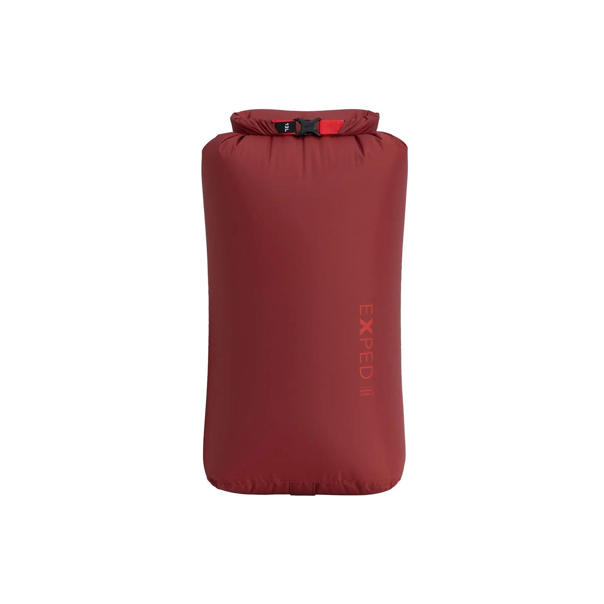Exped Unisex Black Versa Drybag 13L - Red - One - Rucksacks Nylon Small