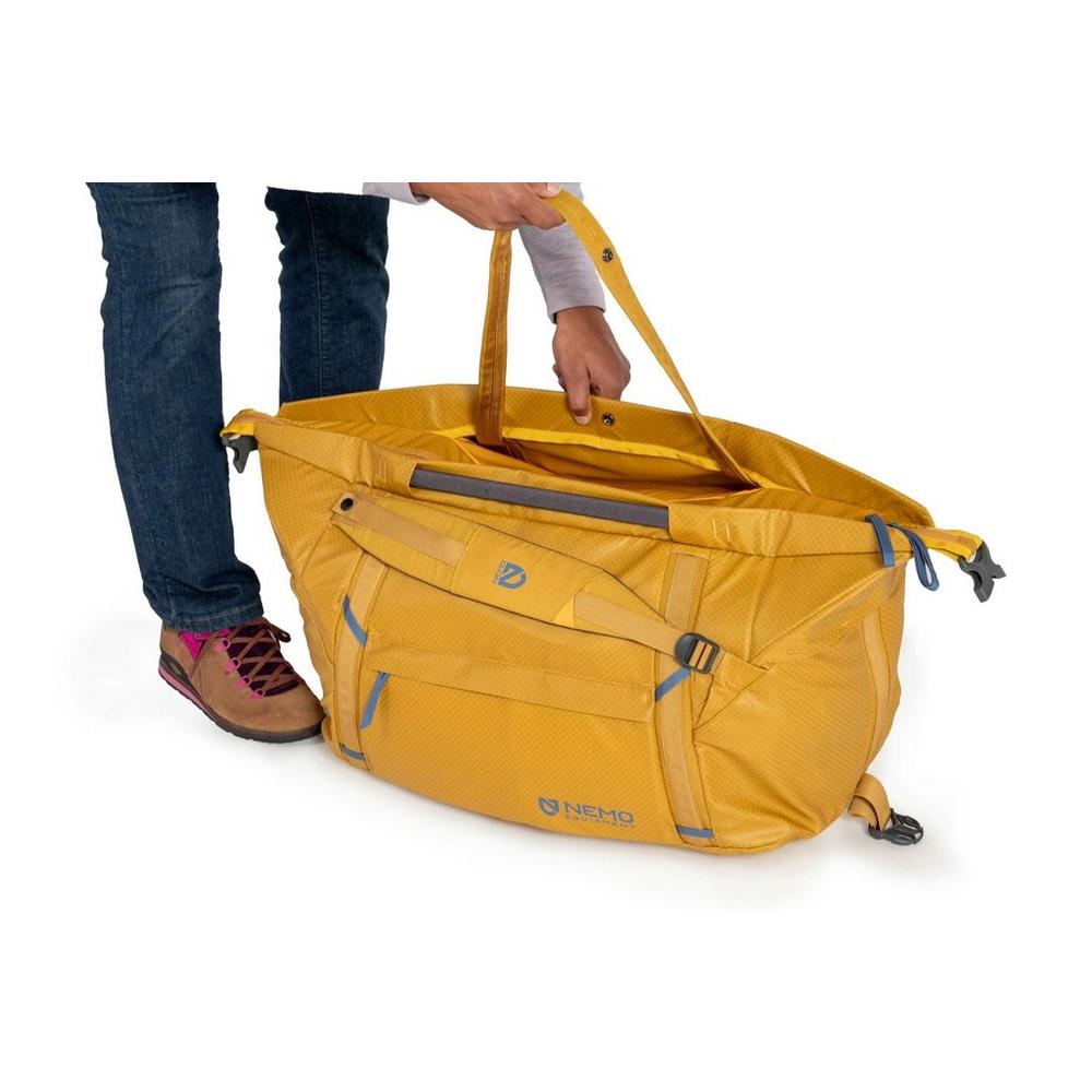 Nemo Double Haul 30L Convertible Duffel and Tote - Yellow