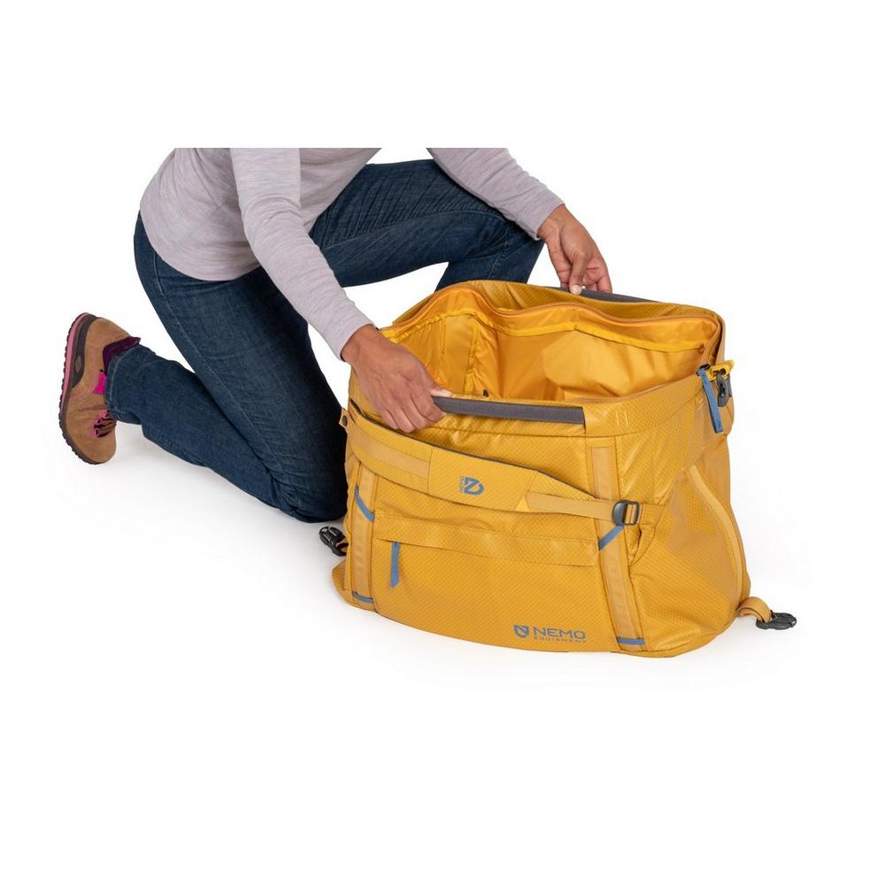 Nemo Double Haul 30L Convertible Duffel and Tote - Yellow