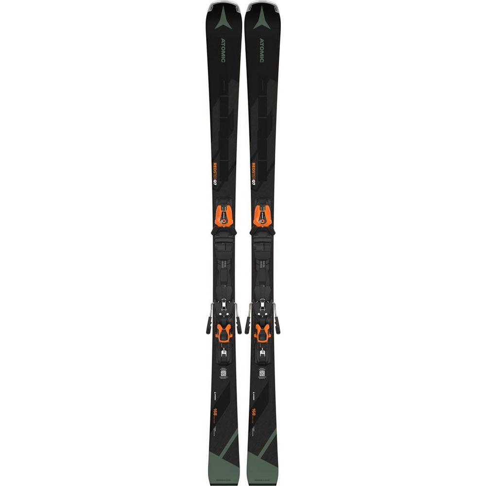 Atomic Men's Redster Q7 Revoshock C Skis + Mi 12 Binding - Black / Orange / Green