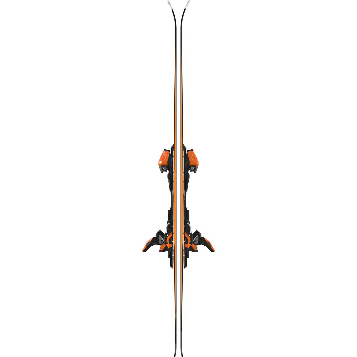 Atomic Men's Redster Q7 Revoshock C Skis + Mi 12 Binding - Black / Orange / Green