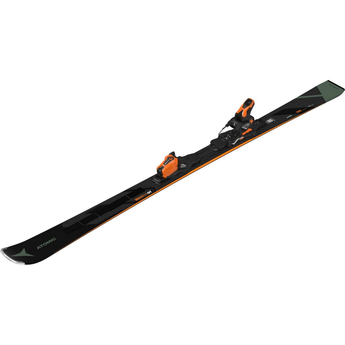 Atomic Men's Redster Q7 Revoshock C Skis + Mi 12 Binding - Black / Orange / Green