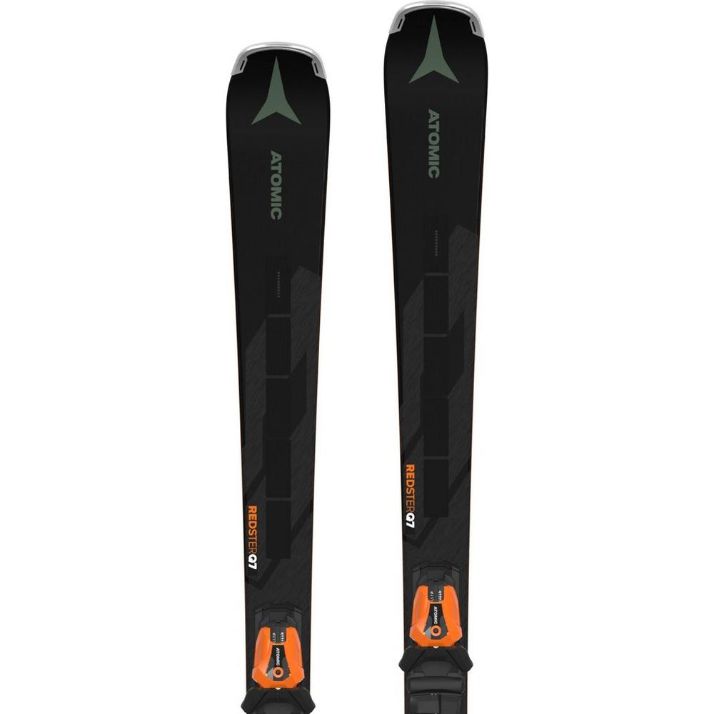 Atomic Men's Redster Q7 Revoshock C Skis + Mi 12 Binding - Black / Orange / Green