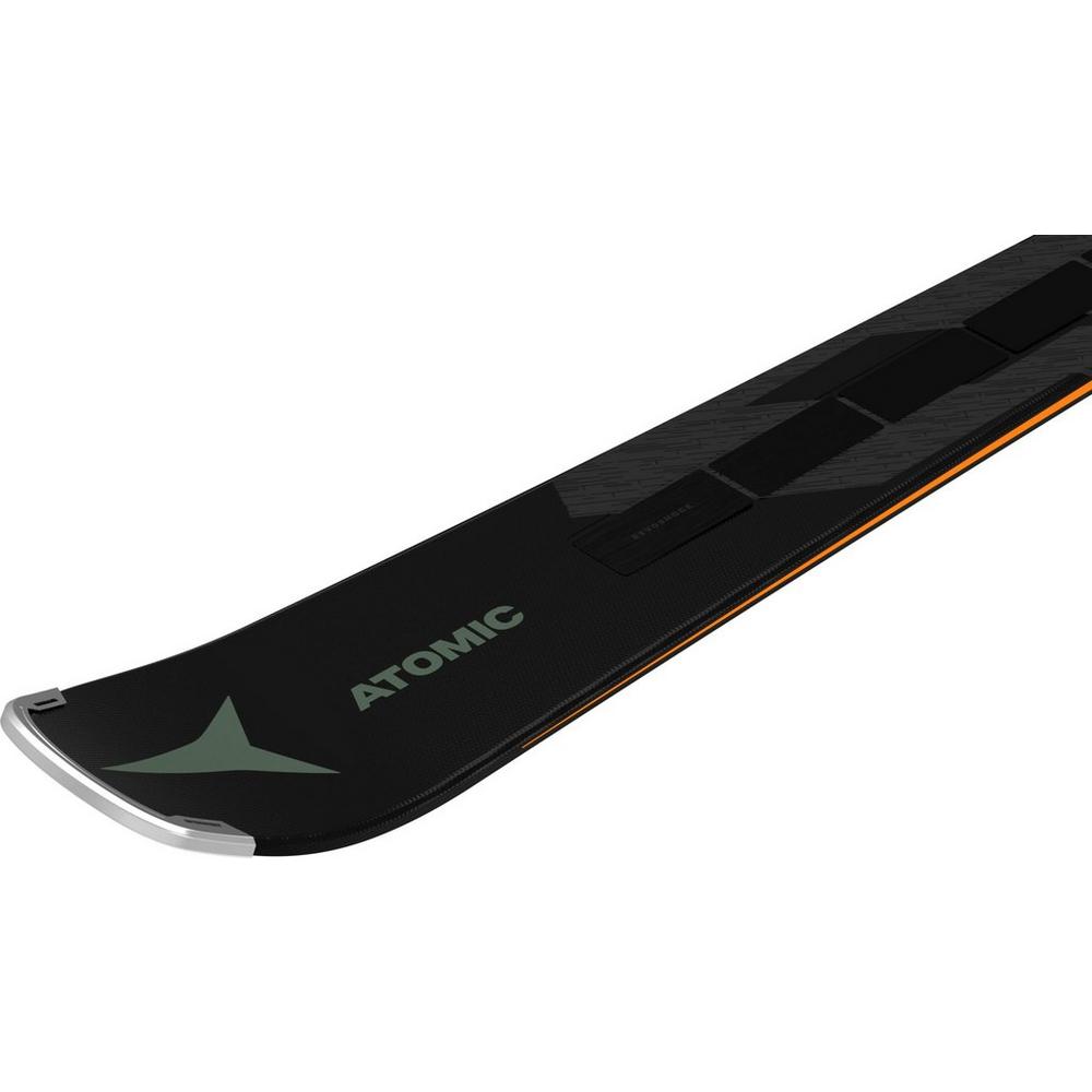 Atomic Men's Redster Q7 Revoshock C Skis + Mi 12 Binding - Black / Orange / Green