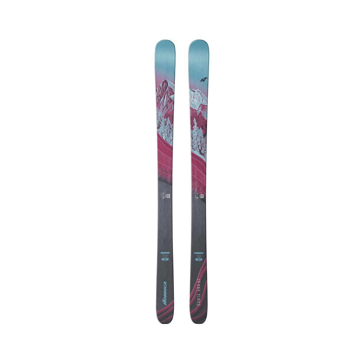 Nordica Women's Santa Ana 87 Skis (Skis Only) - Blue / Purple
