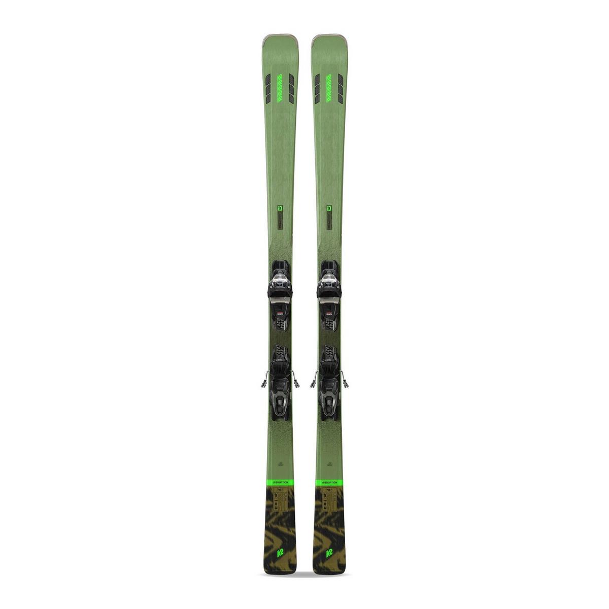K2 Men's Disruption 78C Skis + M3 11 Bindings - Green