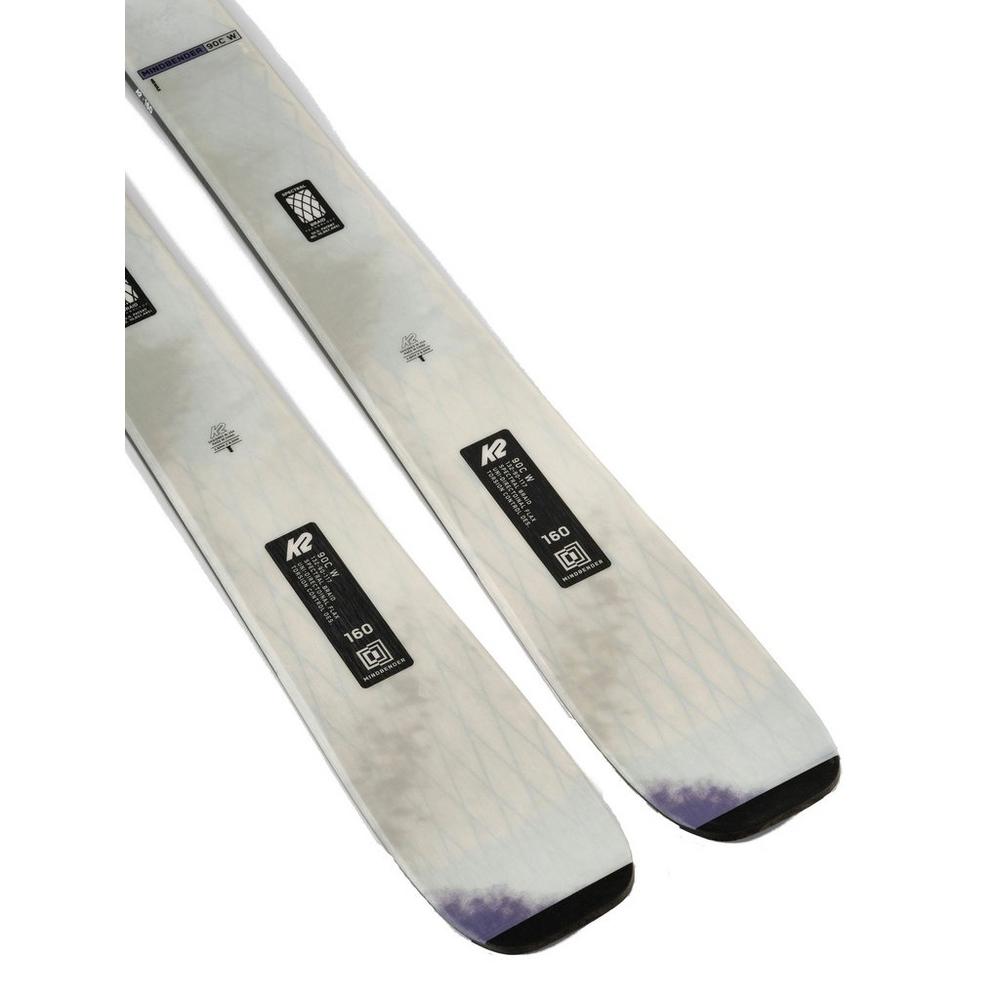 K2 Women's Mindbender 90C Skis - Skis Only - White