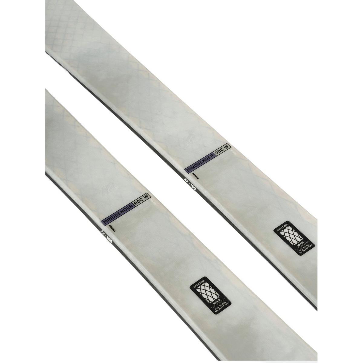 K2 Women's Mindbender 90C Skis - Skis Only - White