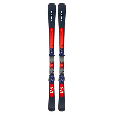 Head Men's Shape e.V5 Skis + PR11 GW Binders - Navy / Red