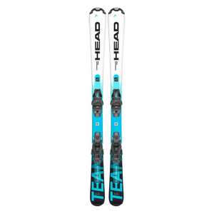 Kids' Supershape Team Easy Skis + SX4.5 GW CA Binders - White / Speed Blue