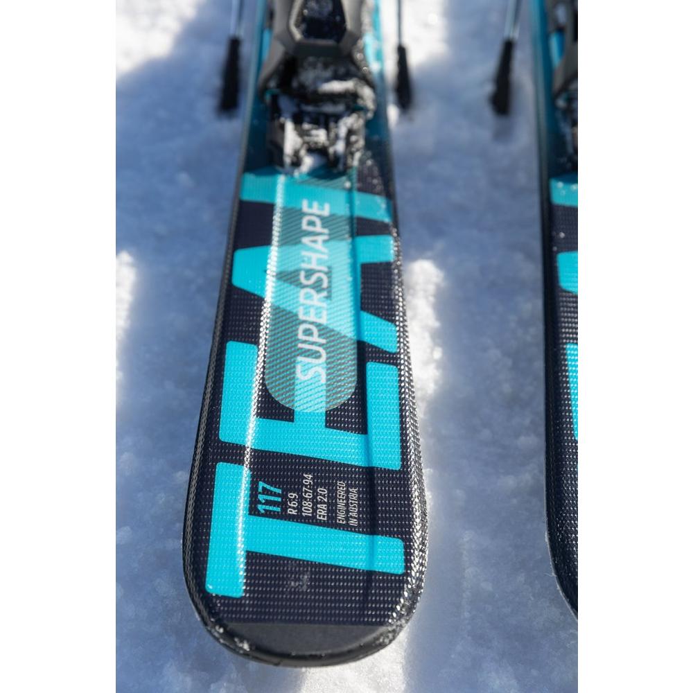 Head Kids' Supershape Team Easy Skis + SX4.5 GW CA Binders - White / Speed Blue