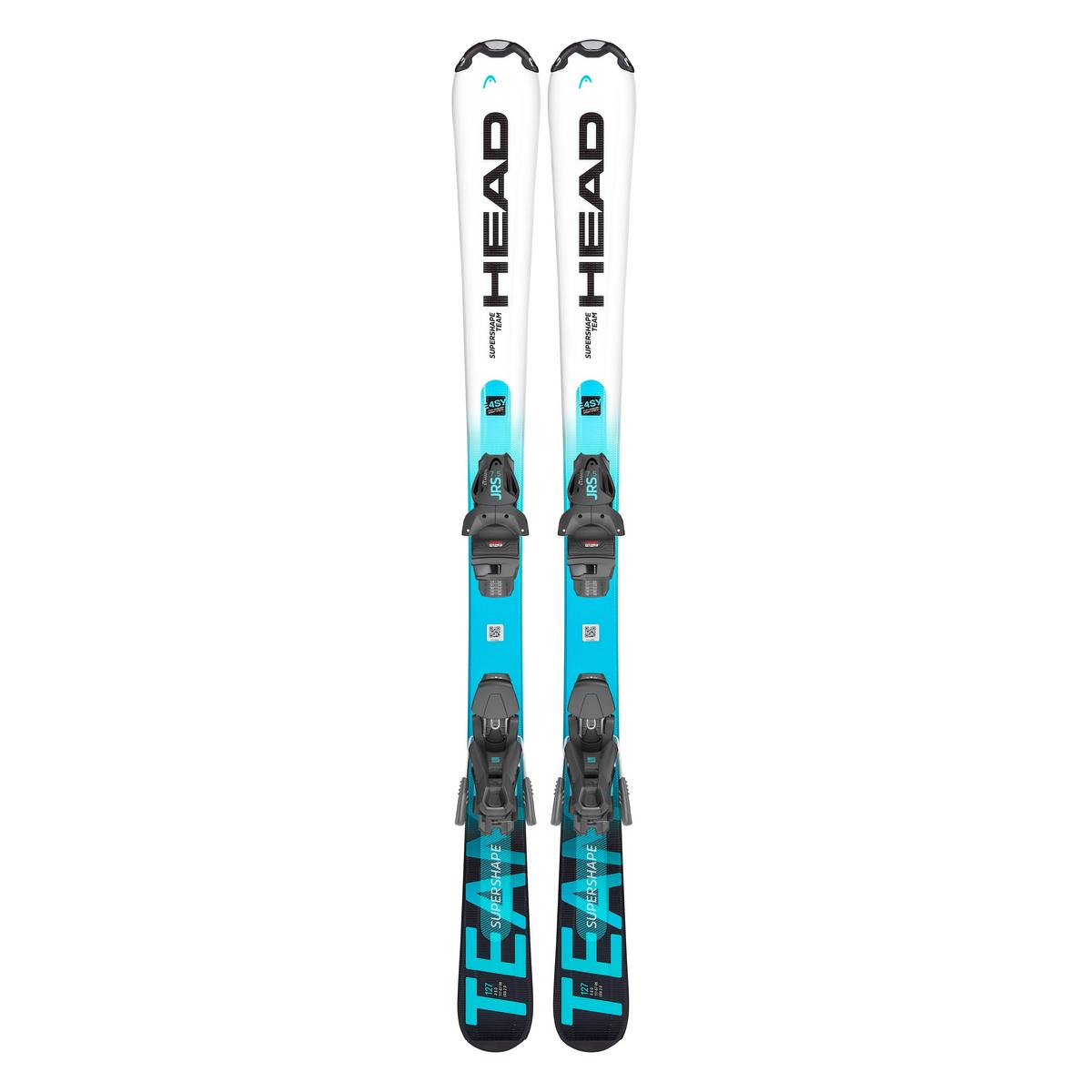 Head Kids' Supershape Team Easy Skis + SX7.5 Binders - White