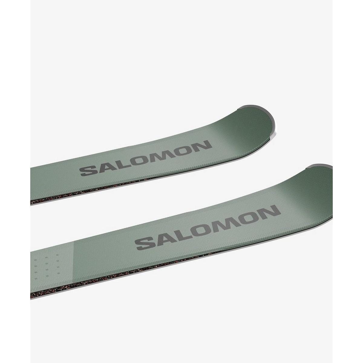 Salomon Men's S/Max 8 Skis + M10 Binding - Green / Black
