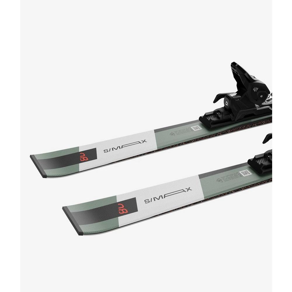 Salomon Men's S/Max 8 Skis + M10 Binding - Green / Black