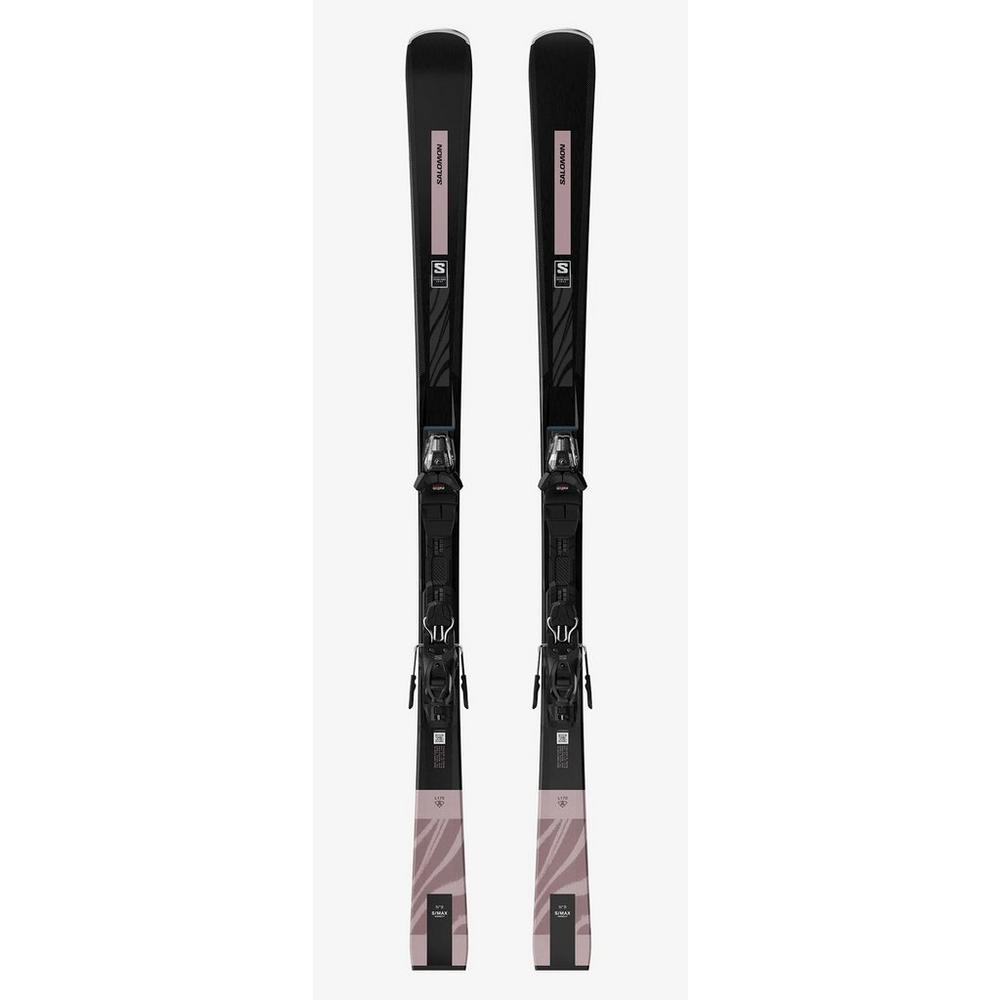 Salomon Women's S/Max No8 Skis + M10 Binding - Black / Rose