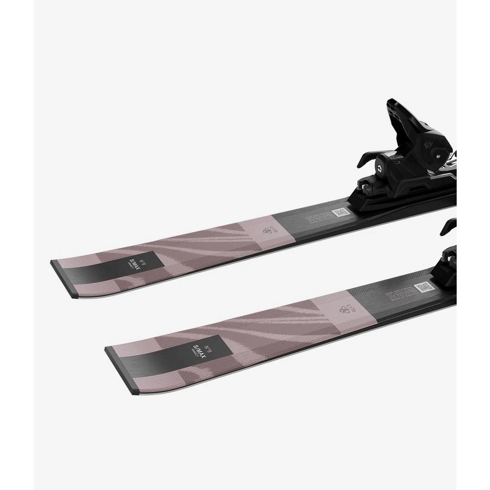 Salomon Women's S/Max No8 Skis + M10 Binding - Black / Rose