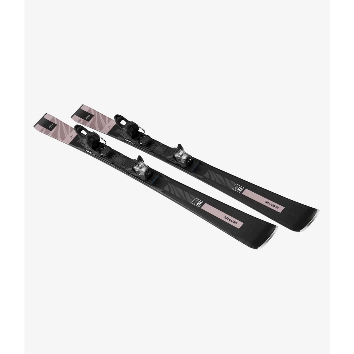 Salomon Women's S/Max No8 Skis + M10 Binding - Black / Rose