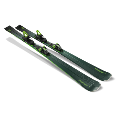 Elan Men's Primetime 33 Skis + EM11 Binding - Green