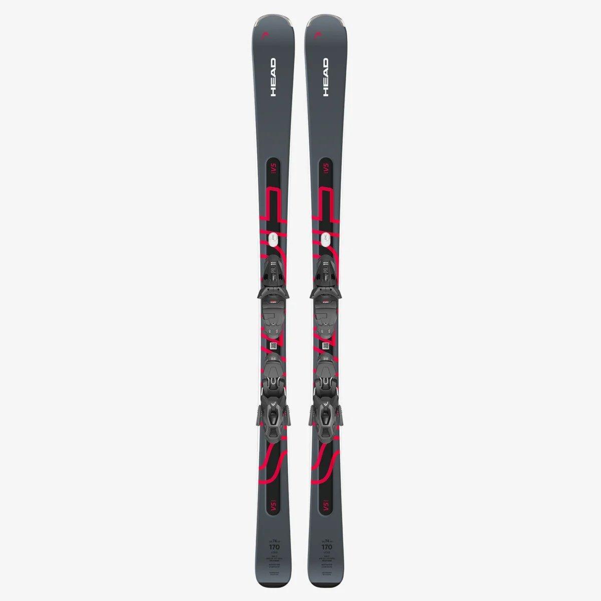 Head Men's Shape e.V5 Skis + PR11 Binding - Black / Red