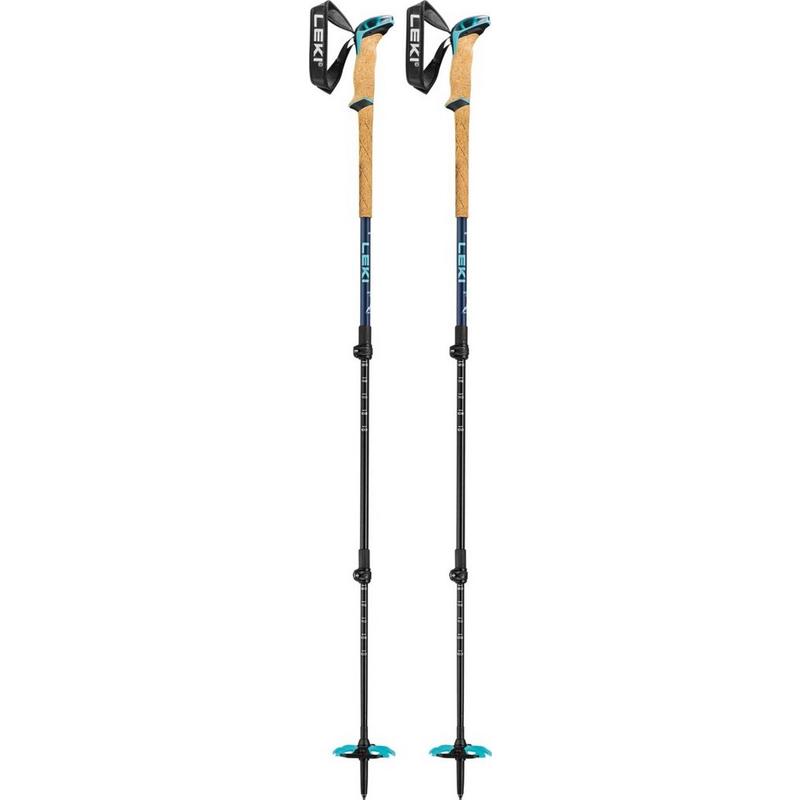 Bernina Lite 3 Adjustable Ski Touring Poles - Denim Blue