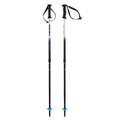 Head Kids' Supershape Team Adjustable Ski Poles - Black / White