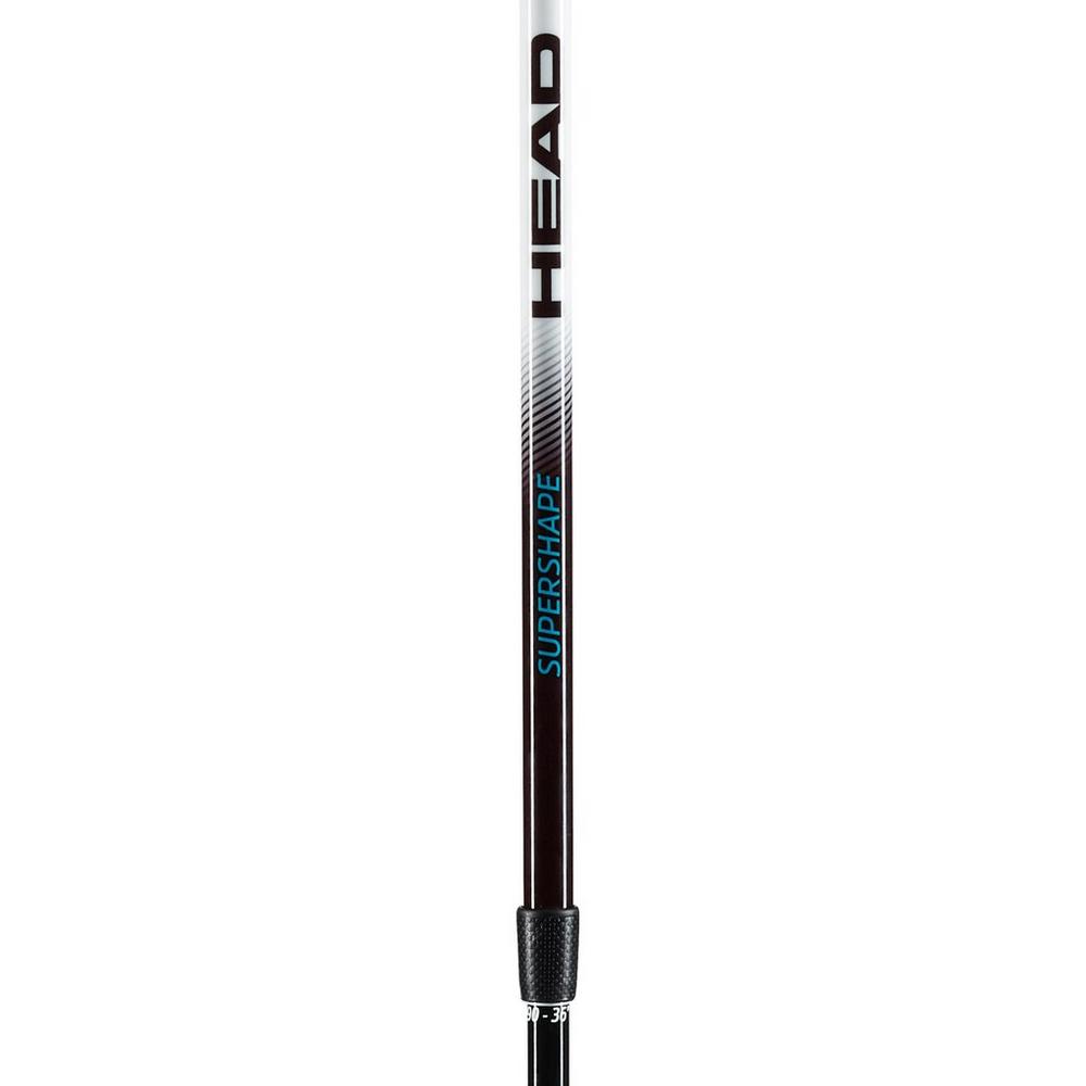 Head ' Supershape Team Adjustable Ski Poles - Black / White