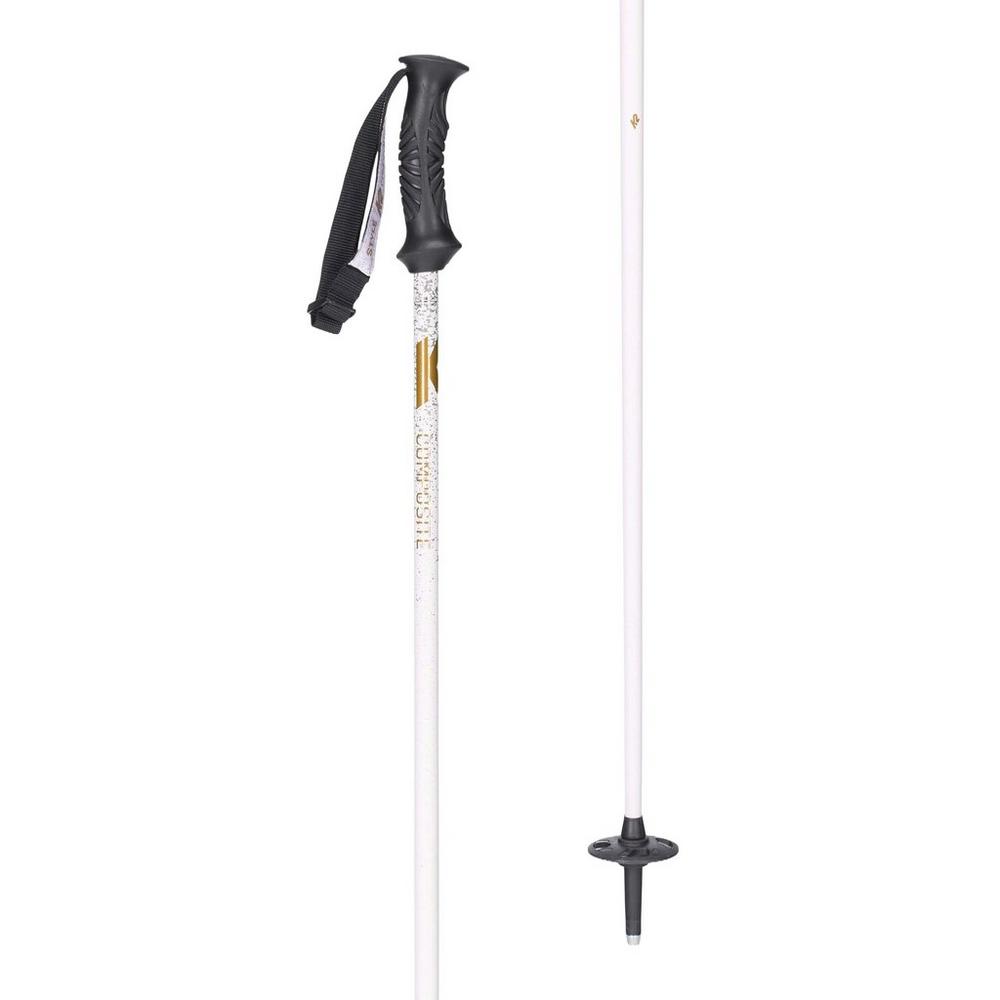 K2 Women's Style Composite Ski Poles - White
