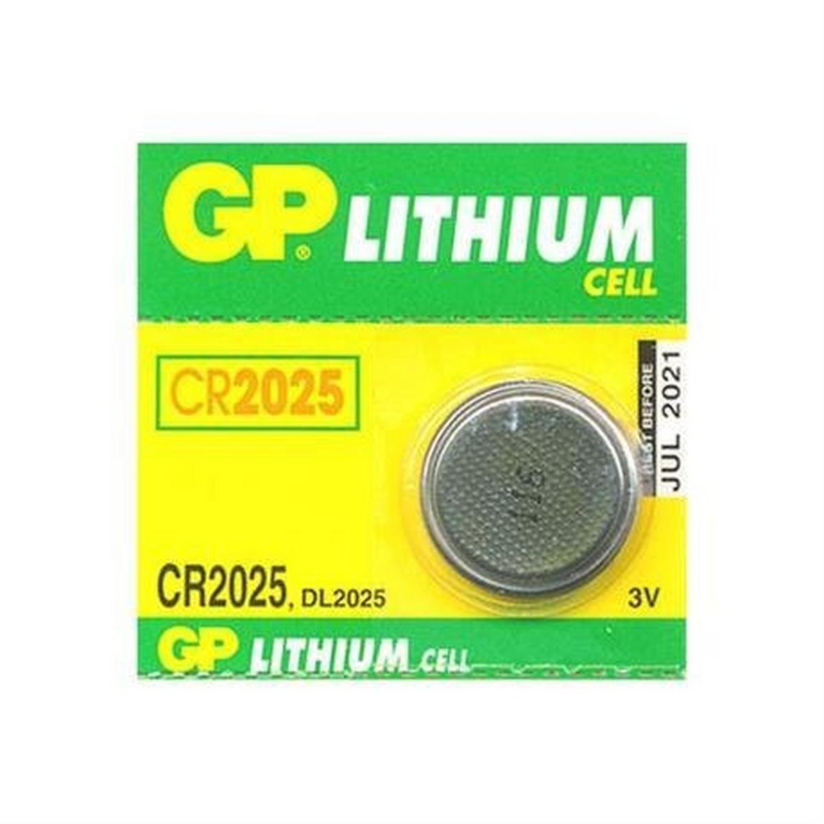 Miscellaneous Batteries: GP Lithium Button Battery CR2025 (pack of 1)