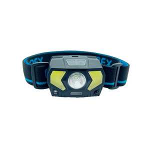 300 Lumens Rechargeable Headtorch - Black