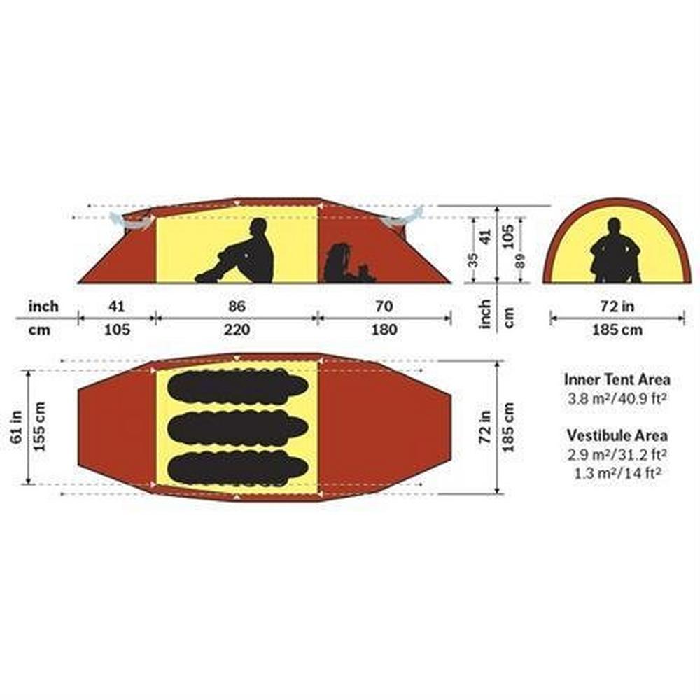 Hilleberg Kaitum 3 GT Tent Footprint