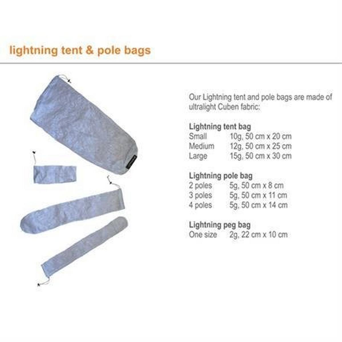 Lightwave Tent Spare/Accessory: Lightning Tent Bag LARGE