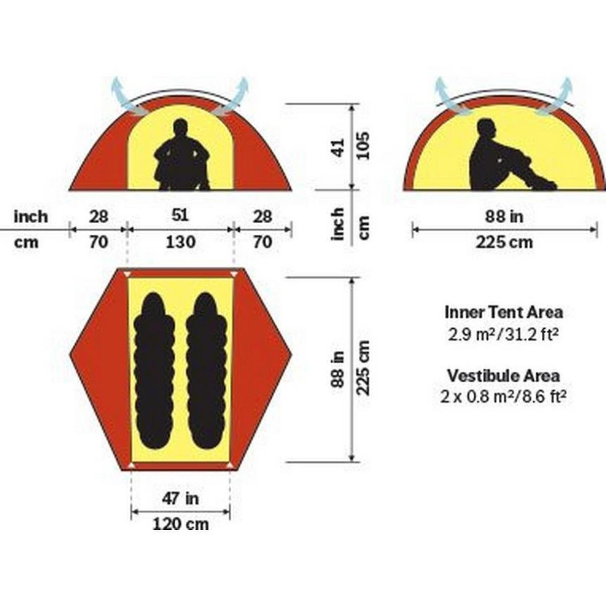 Hilleberg Allak 2 Sand | Two Person Tent