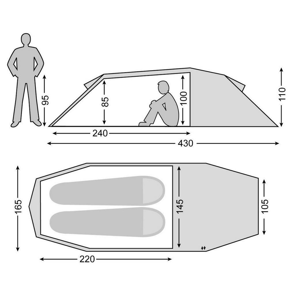 Nordisk Oppland 2 SI | Two Person Tent