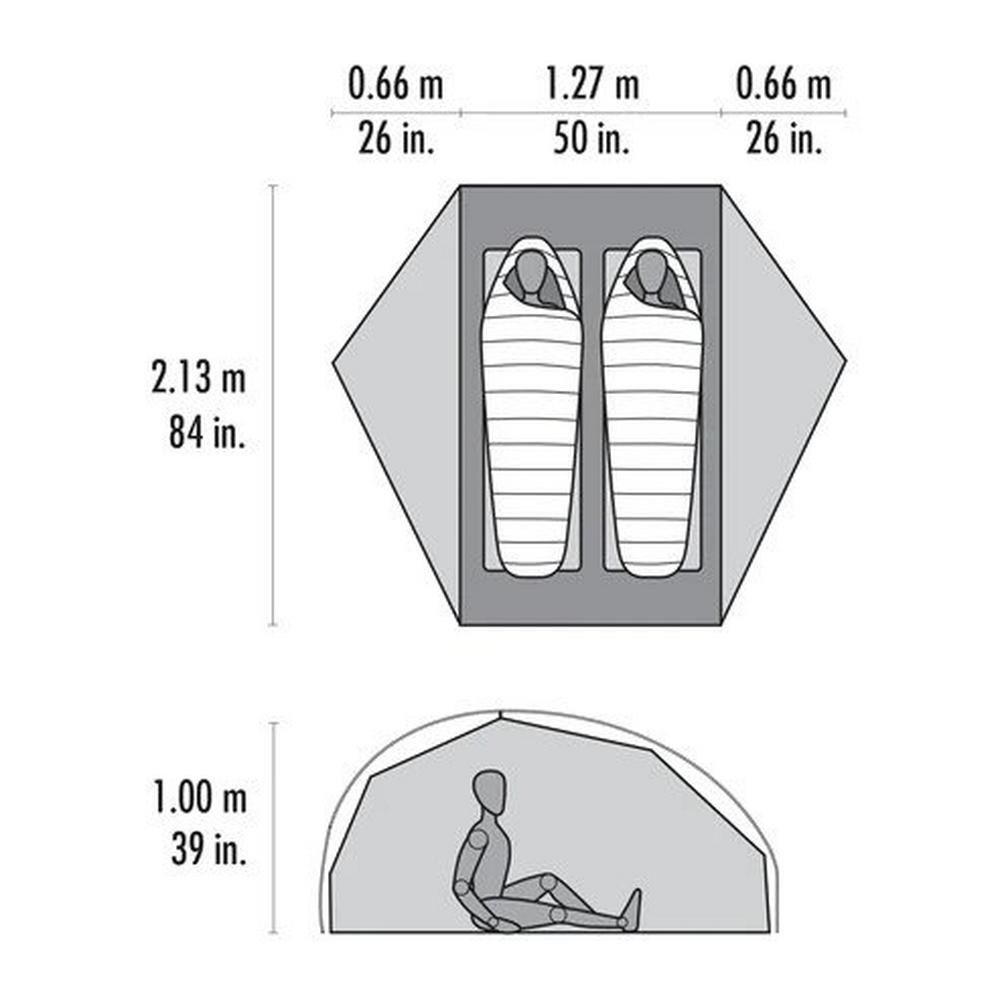 M.s.r. FreeLite™ 2-Person Ultralight Backpacking Tent – Green